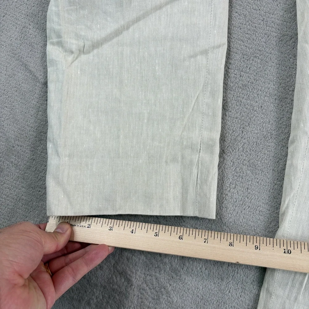 John‎ Varvatos Mercer Slim Fit Pants in Beige Italian Linen Blend Men 36x28 $598